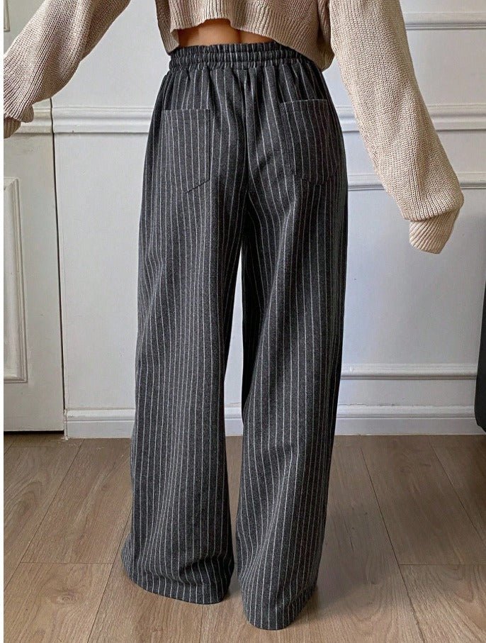 Straight Leg Work Trousers Women's Thermal Lined Business Casual Pants - Edin London