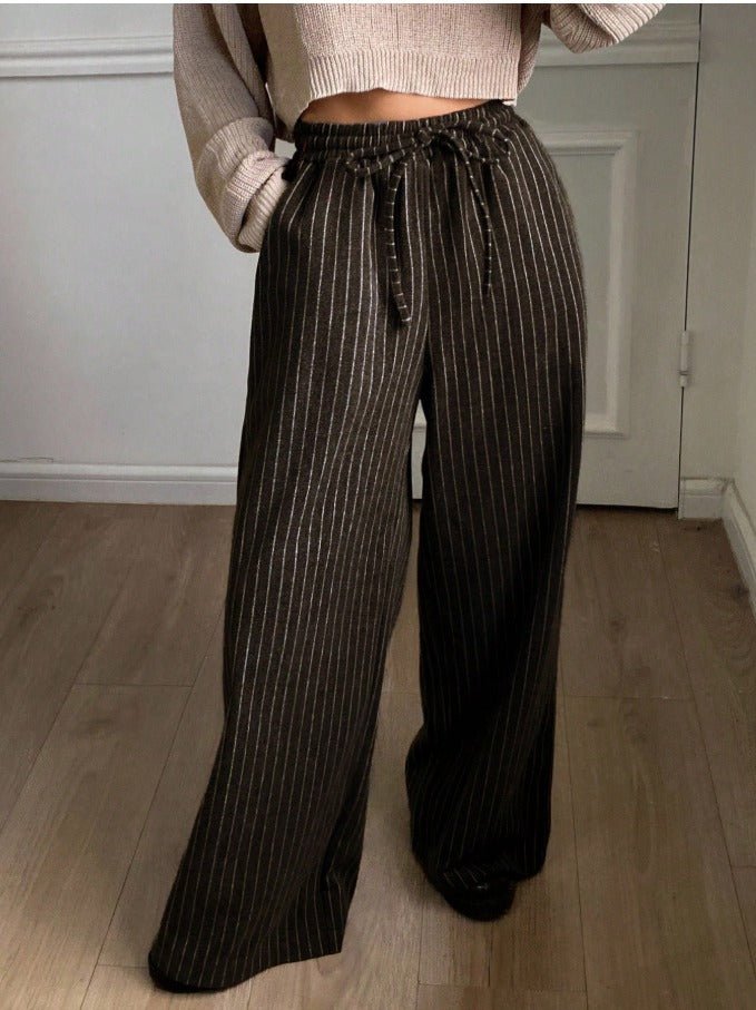 Straight Leg Work Trousers Women's Thermal Lined Business Casual Pants - Edin London