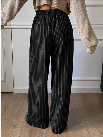 Straight Leg Work Trousers Women's Thermal Lined Business Casual Pants - Edin London