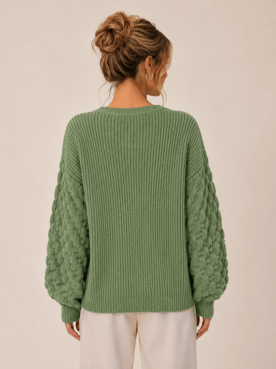 Woman's Winter Temperament Commuter Zipper Cotton Pullover - Edin London