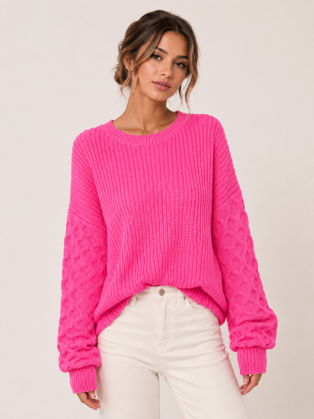Woman's Winter Temperament Commuter Zipper Cotton Pullover - Edin London