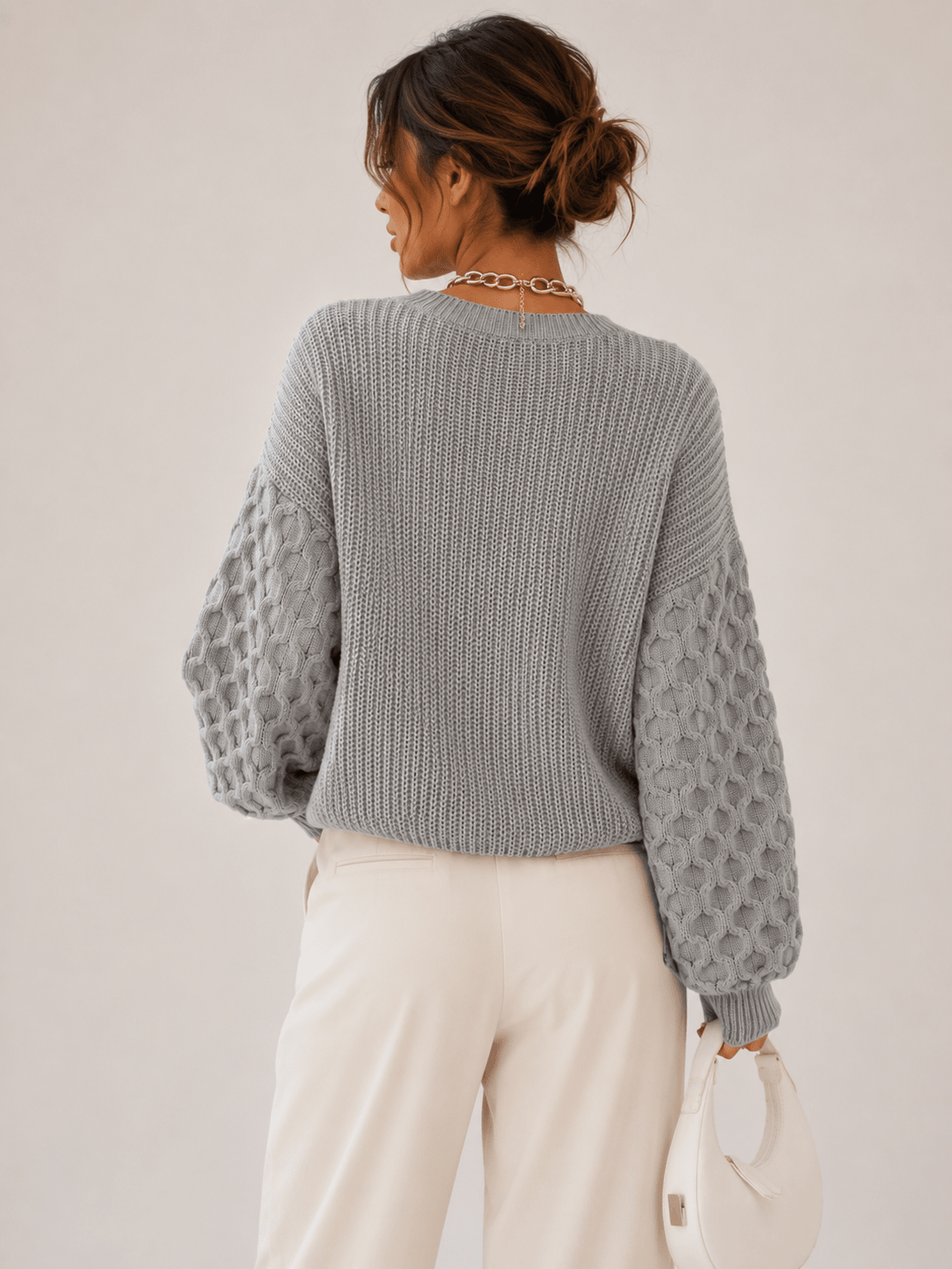 Woman's Winter Temperament Commuter Zipper Cotton Pullover - Edin London