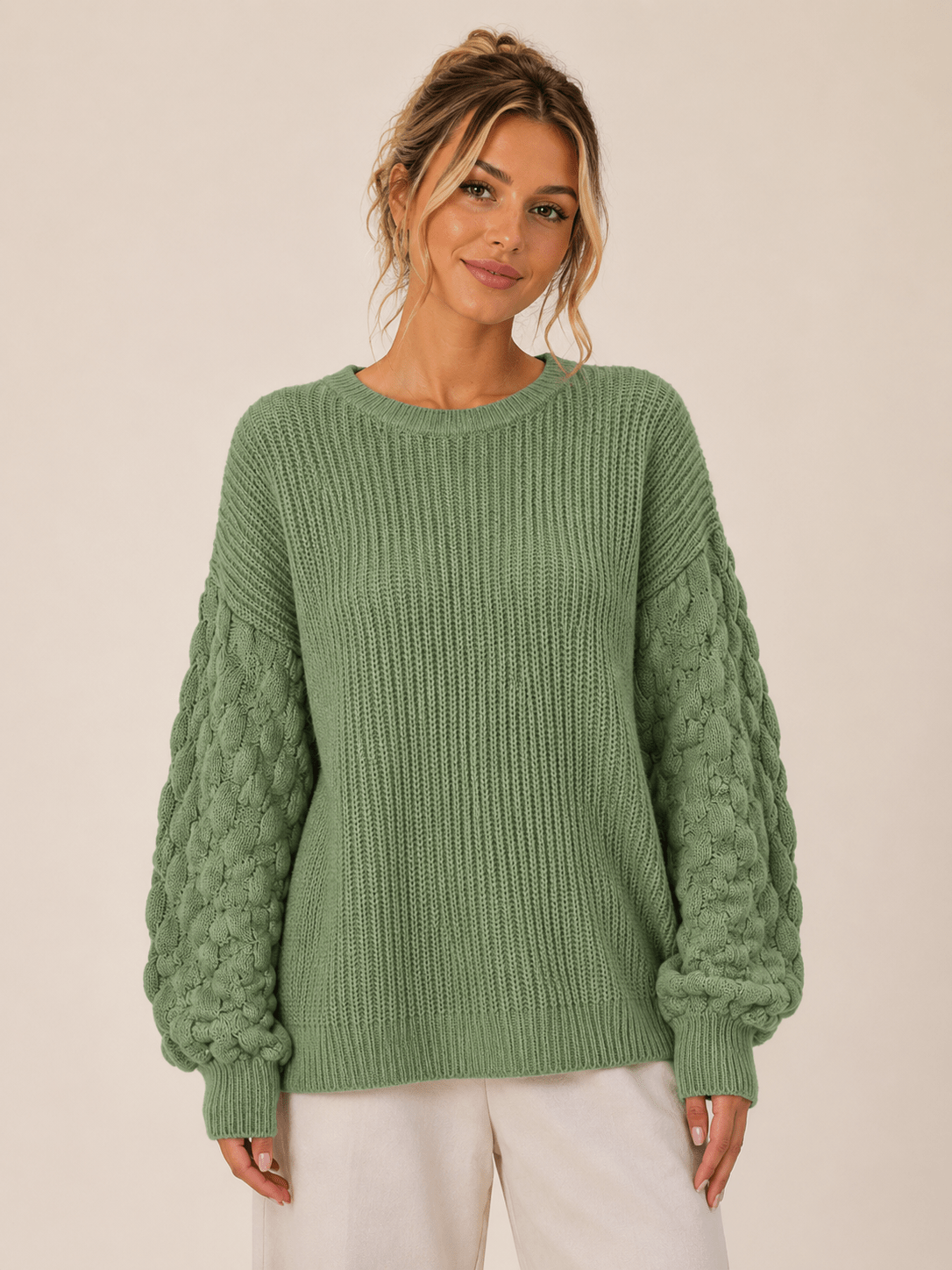 Woman's Winter Temperament Commuter Zipper Cotton Pullover - Edin London