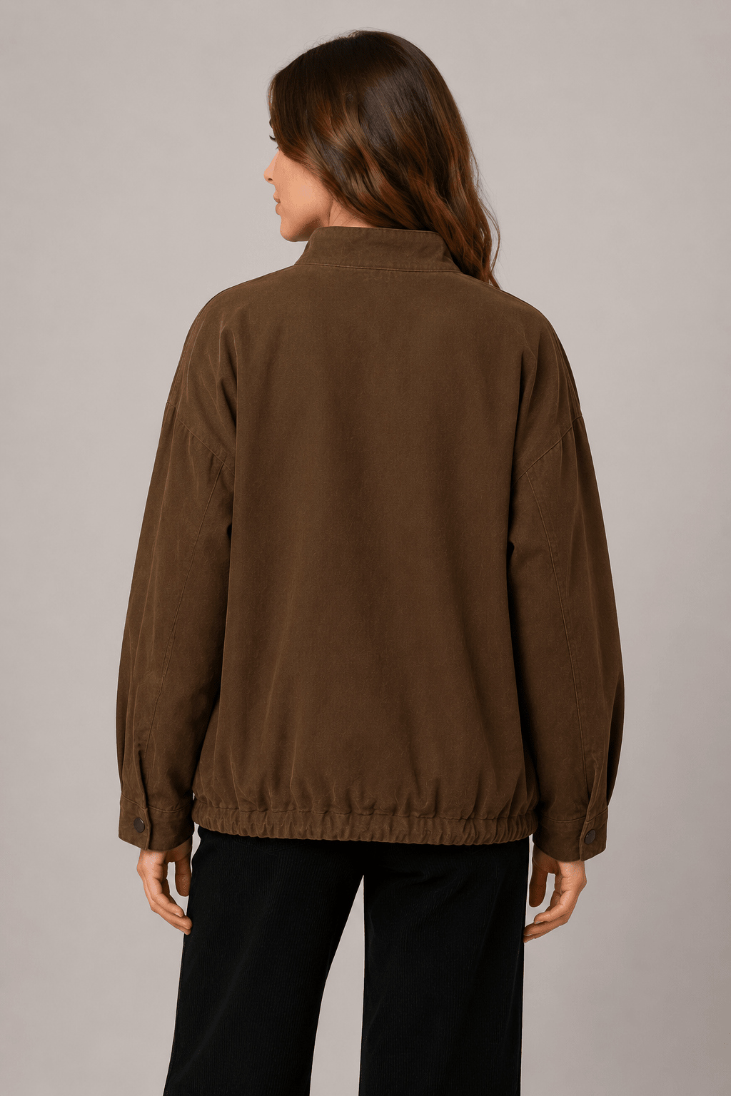 Women Elegant Stand collar workwear jacket - Edin London