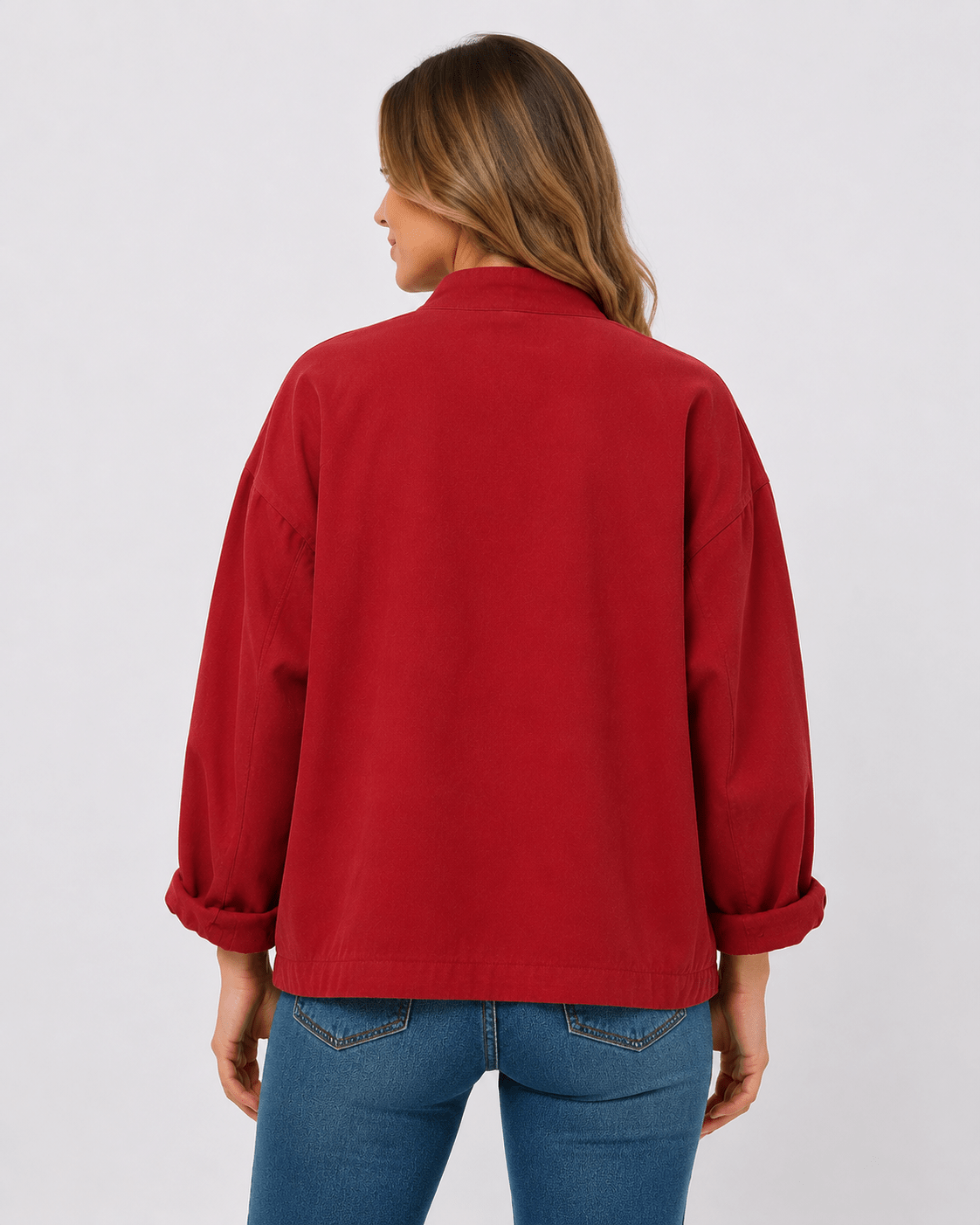 Women Elegant Stand collar workwear jacket - Edin London