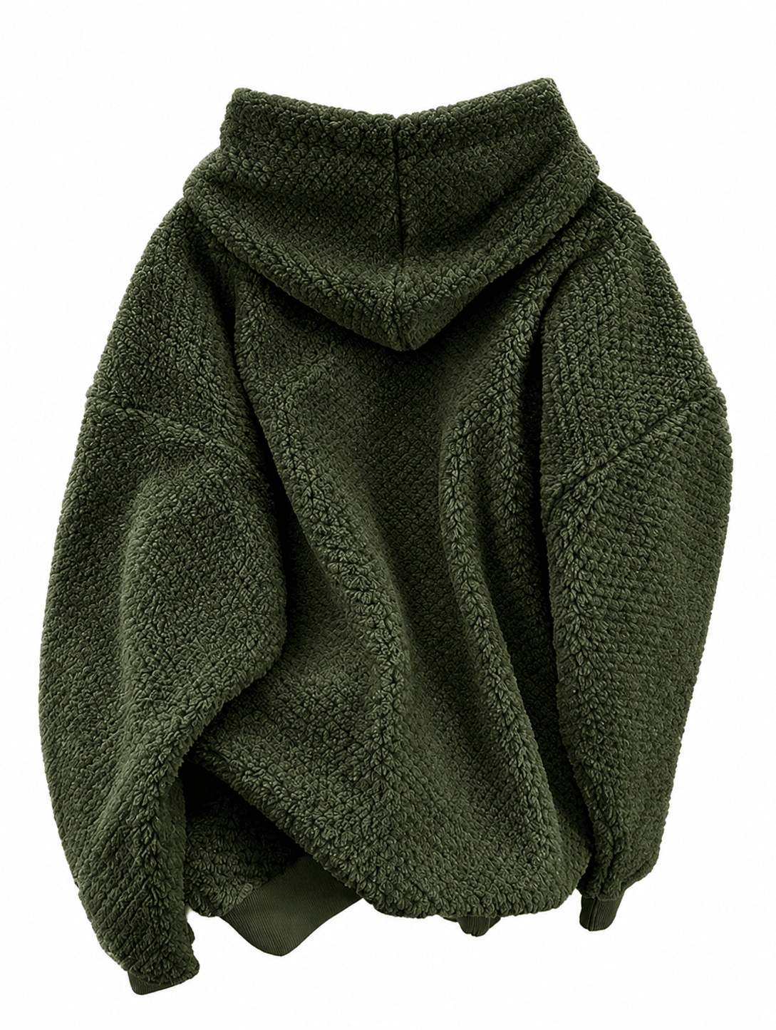 Women’s Brown Sherpa Fleece Pullover Hoodie With Drawstring Everyday Use - Edin London