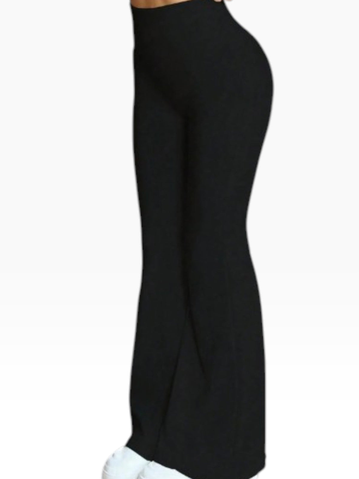Women’s Dark Brown High-Waisted Flared Leggings Stretch Fit - Edin London