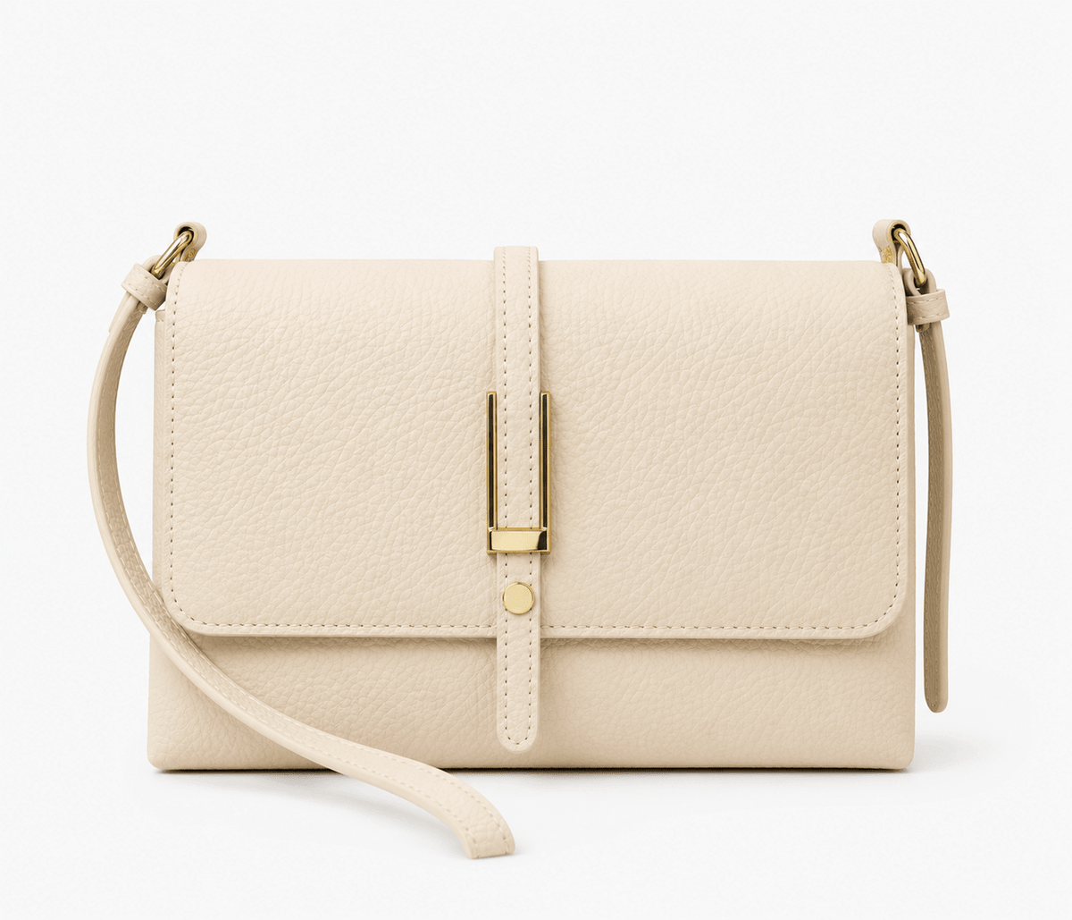 Women's Minimalist Square Flap Shoulder Bag Elegant PU Leather Crossbody Handbag for Work & Everyday Use - Edin London