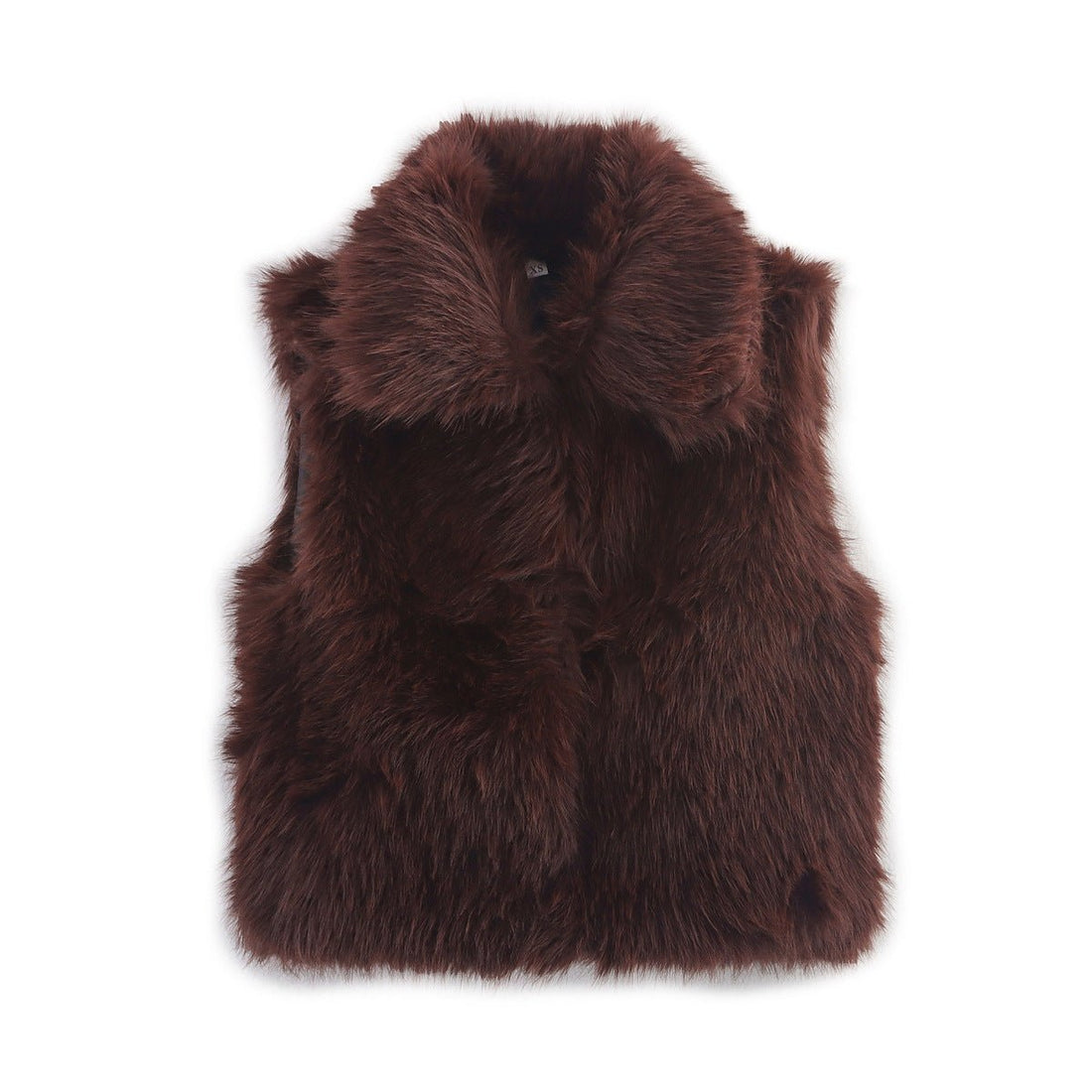Women's New Casual Street Fashion Vest Faux Fur Top - Edin London