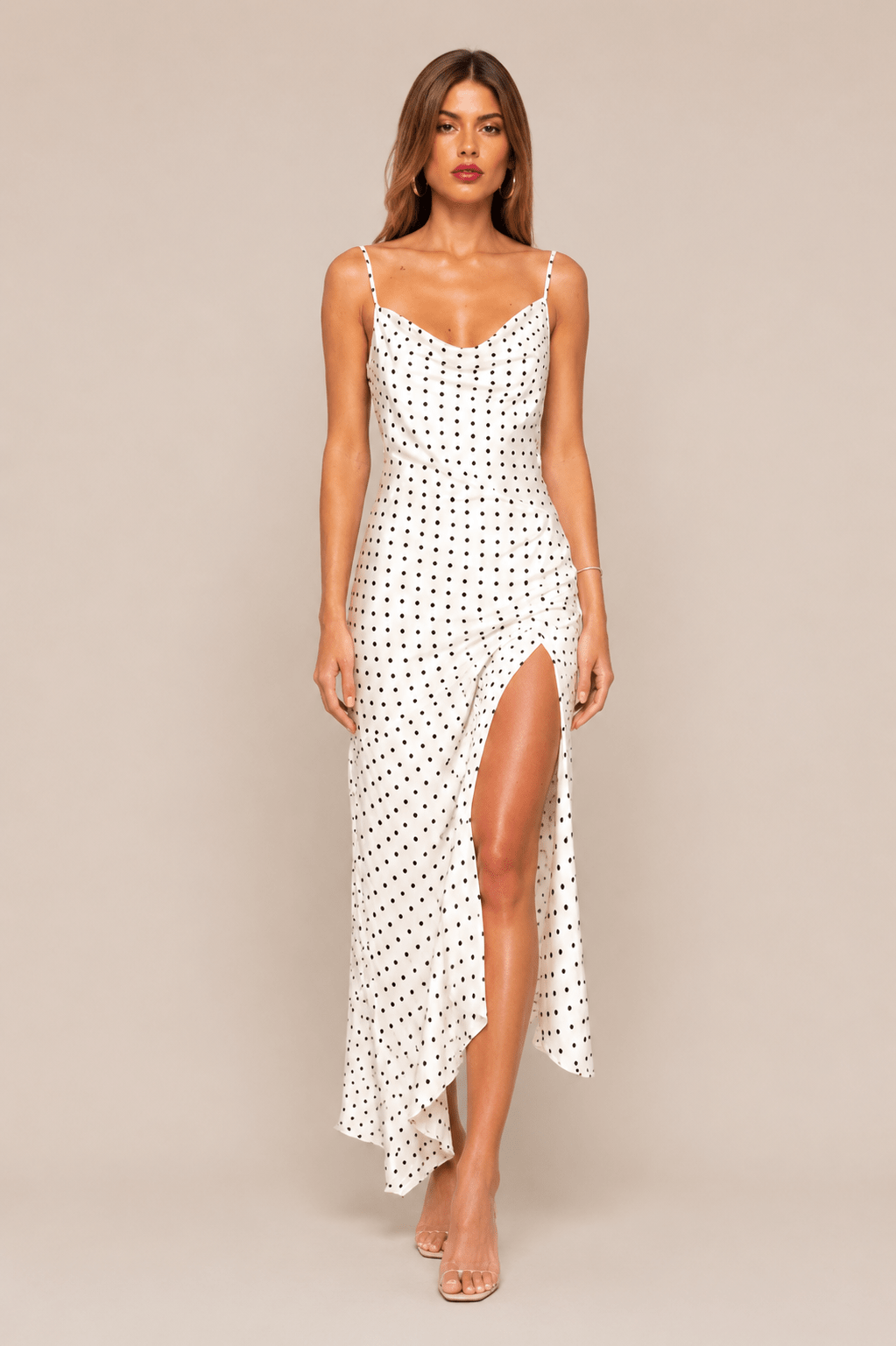 Women's Sleeveless Backless Split Maxi Dress - Edin London