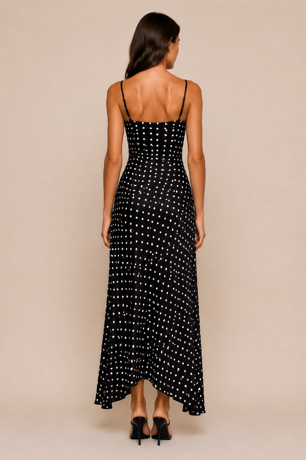 Women's Sleeveless Backless Split Maxi Dress - Edin London