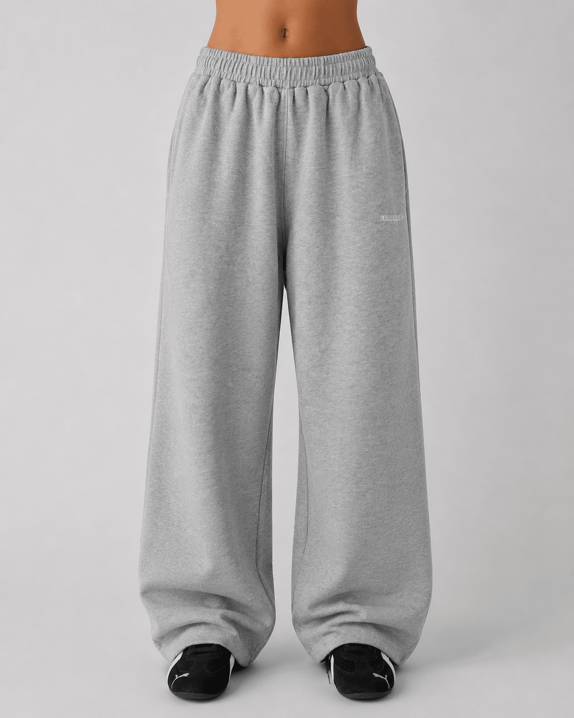 Women's Straight Leg Casual Pants – Elastic Waist Loose Fit Comfortable Trousers - Edin London