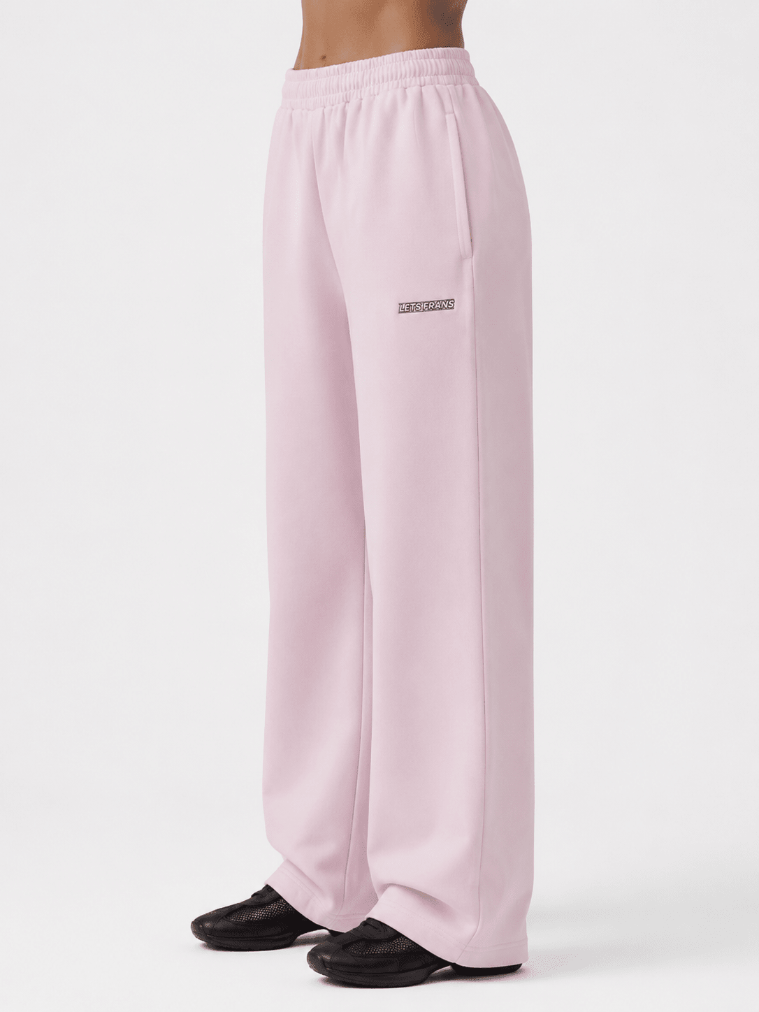 Women's Straight Leg Casual Pants – Elastic Waist Loose Fit Comfortable Trousers - Edin London
