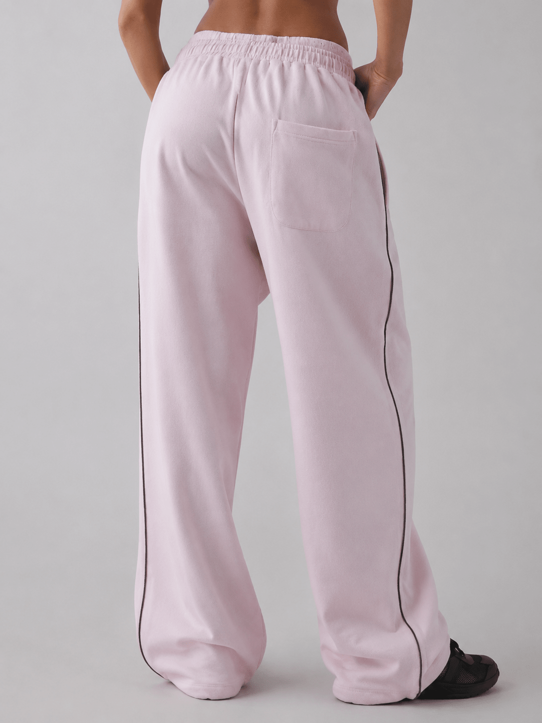 Women's Straight Leg Casual Pants – Elastic Waist Loose Fit Comfortable Trousers - Edin London