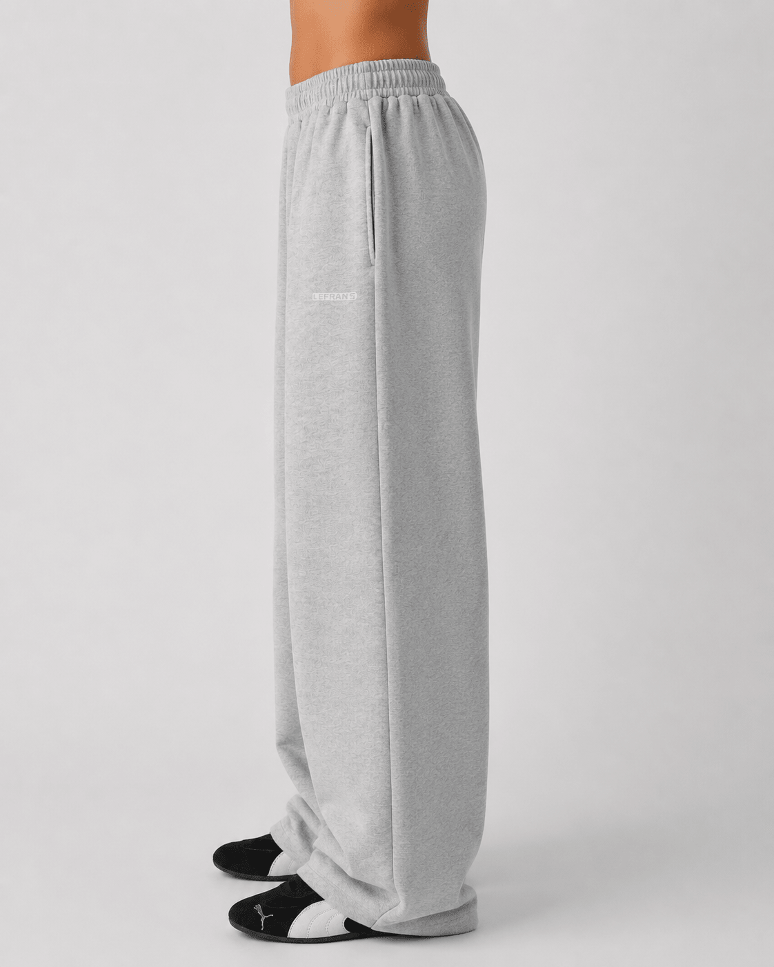 Women's Straight Leg Casual Pants – Elastic Waist Loose Fit Comfortable Trousers - Edin London
