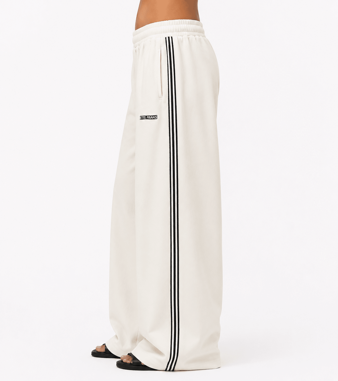 Women's Straight Leg Casual Pants – Elastic Waist Loose Fit Comfortable Trousers - Edin London