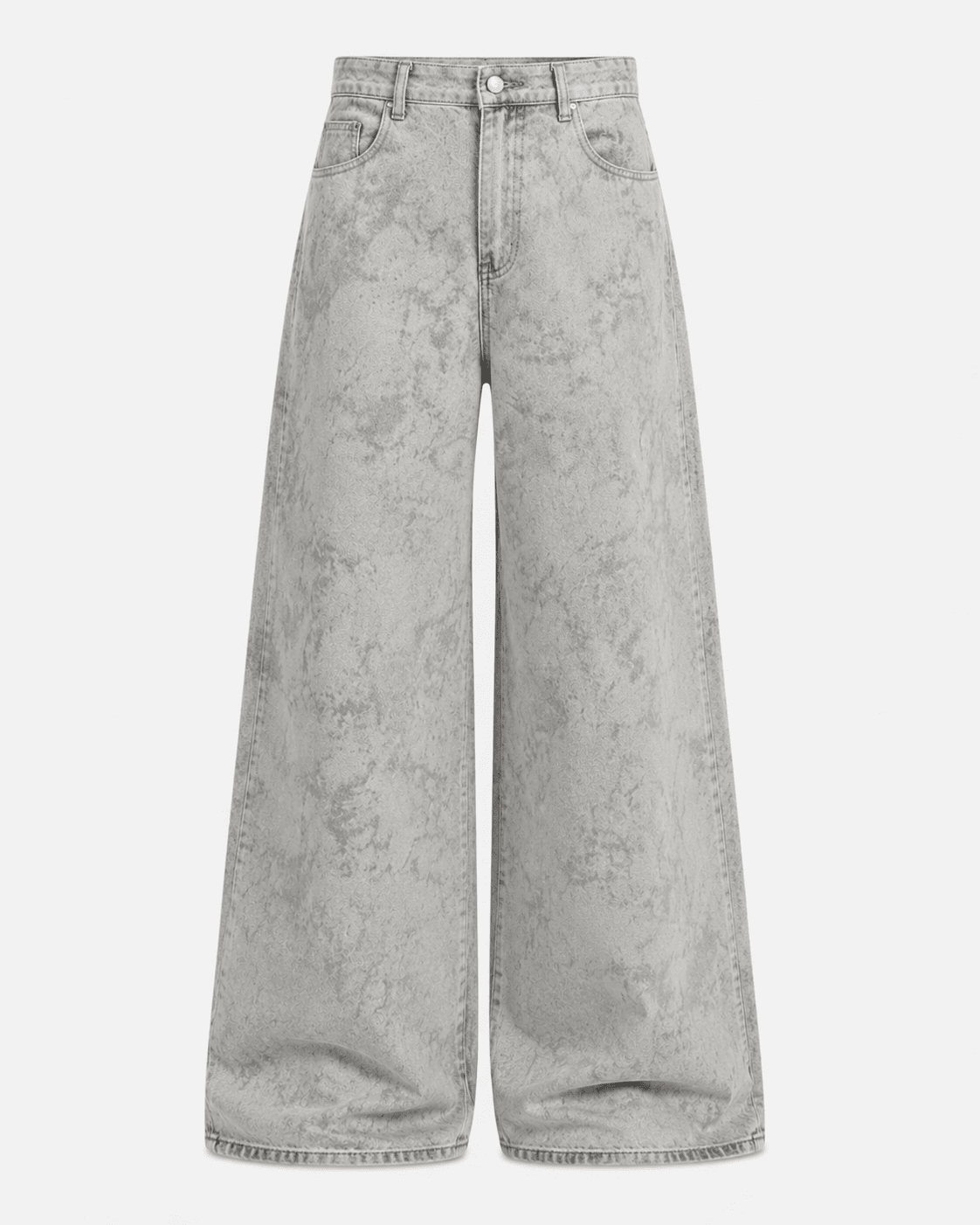 Women's Vintage Wide-Leg Denim Jeans – Mid-Waist Relaxed Straight Leg Casual Trousers - Edin London