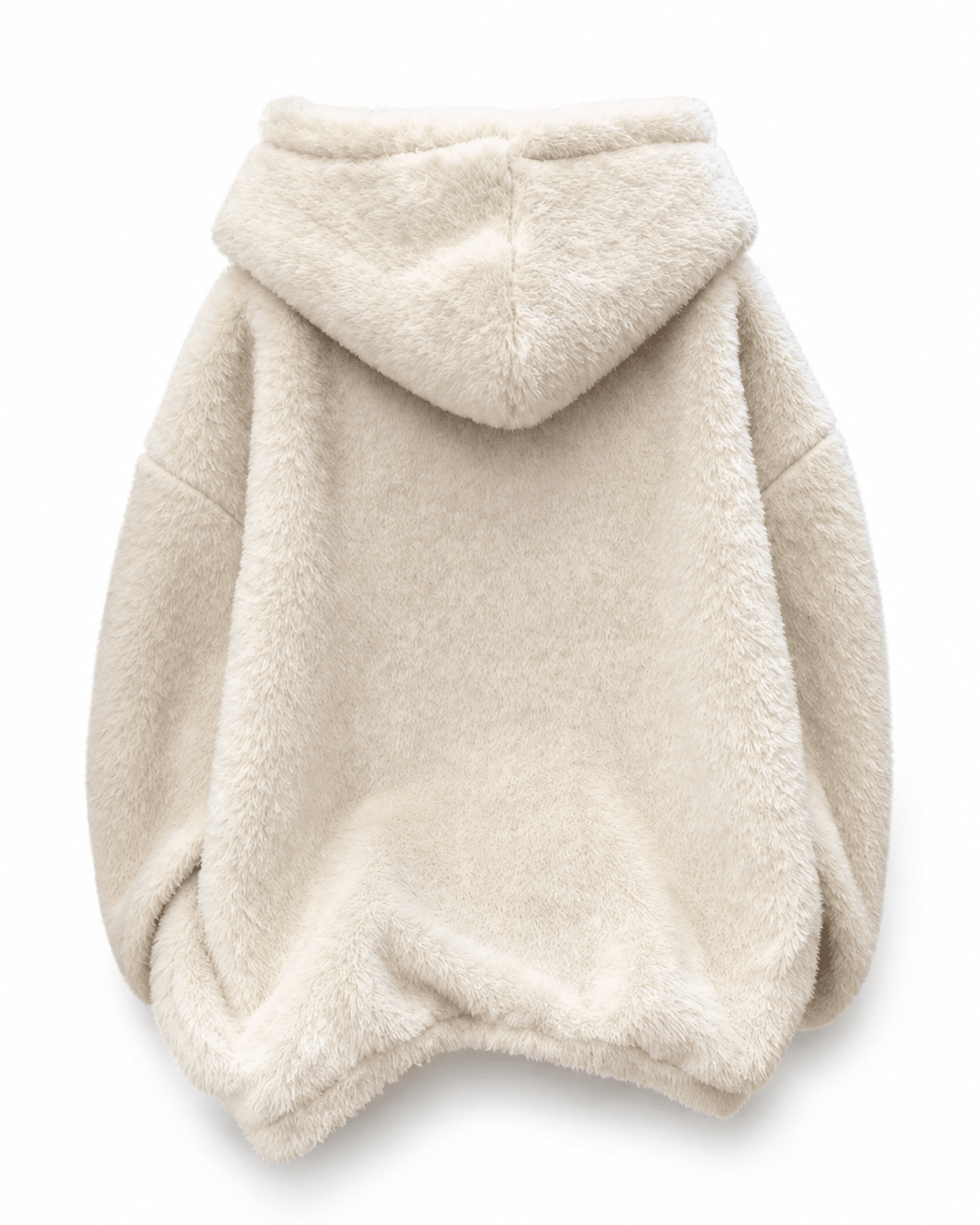 Women’s Warm Multi Color Sherpa Drop shoulder Fleece Color Block Hoodie For Winters Casual Relaxed Fit - Edin London