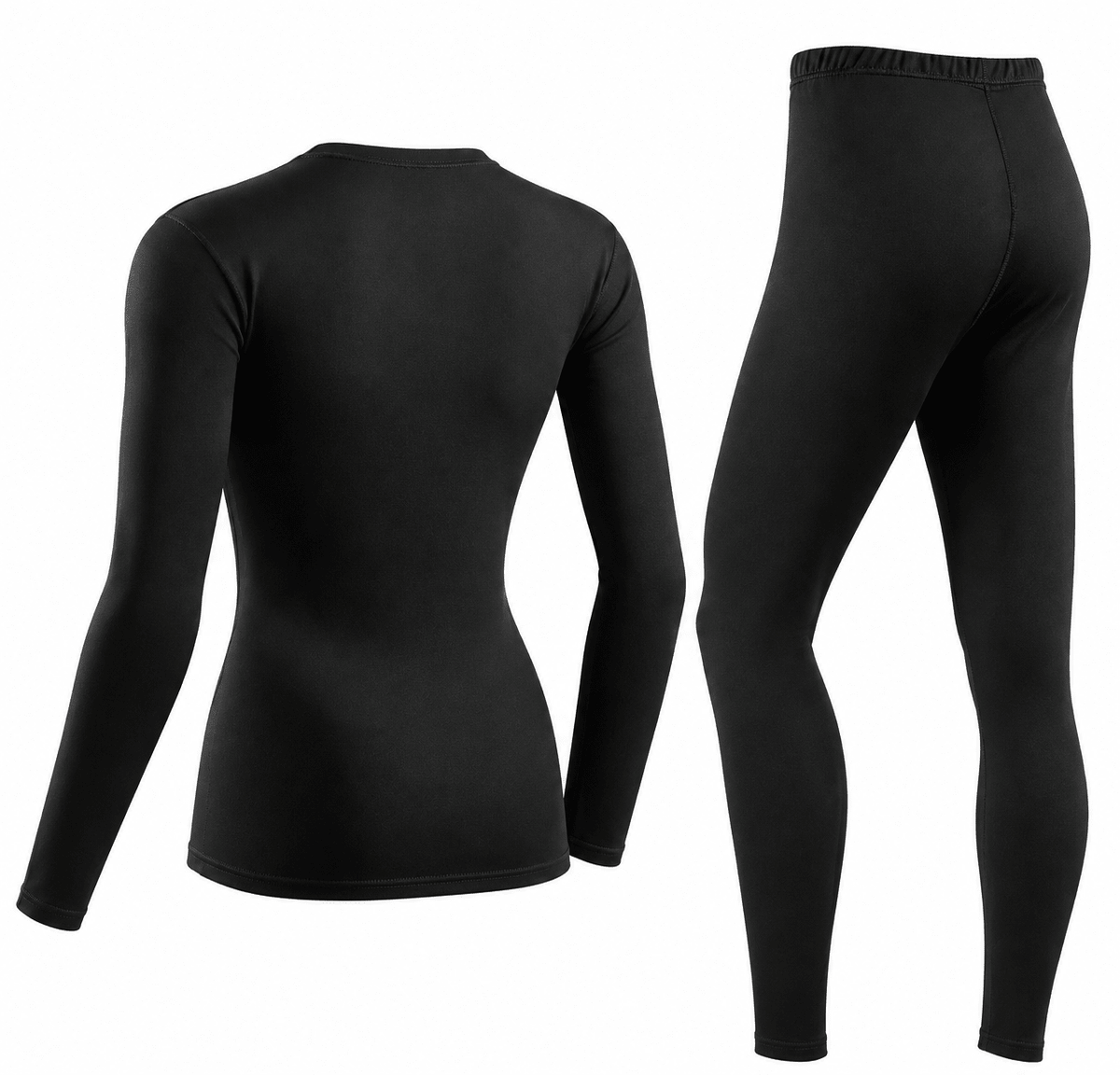 Women’s Warm White Full Sleeve Fitted Top & Leggings Set - Edin London