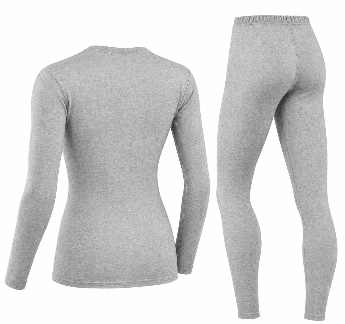 Women’s Warm White Full Sleeve Fitted Top & Leggings Set - Edin London